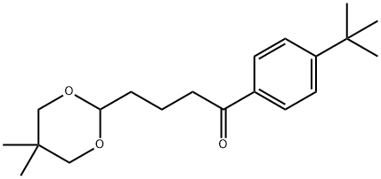 4'-TERT-BUTYL-4-(5,5-DIMETHYL-1,3-DIOXAN-2-YL)BUTYROPHENONE Struktur