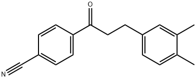 4'-CYANO-3-(3,4-DIMETHYLPHENYL)PROPIOPHENONE Struktur