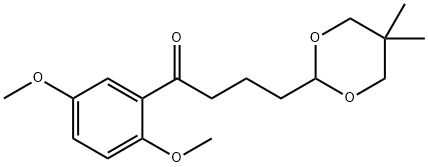 2',5'-DIMETHOXY-4-(5,5-DIMETHYL-1,3-DIOXAN-2-YL)BUTYROPHENONE Struktur