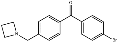 4-AZETIDINOMETHYL-4'-BROMOBENZOPHENONE Struktur