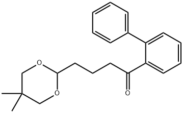 4-(5,5-DIMETHYL-1,3-DIOXAN-2-YL)-2'-PHENYLBUTYROPHENONE Struktur