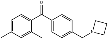 4'-AZETIDINOMETHYL-2,4-DIMETHYLBENZOPHENONE Struktur