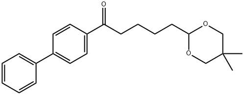 5-(5,5-DIMETHYL-1,3-DIOXAN-2-YL)-4'-PHENYLVALEROPHENONE Struktur