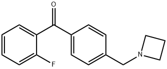 4'-AZETIDINOMETHYL-2-FLUOROBENZOPHENONE Struktur