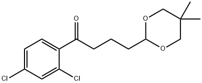 2',4'-DICHLORO-4-(5,5-DIMETHYL-1,3-DIOXAN-2-YL)BUTYROPHENONE Struktur