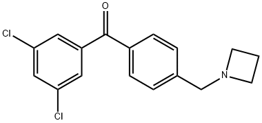 4'-AZETIDINOMETHYL-3,5-DICHLOROBENZOPHENONE Struktur