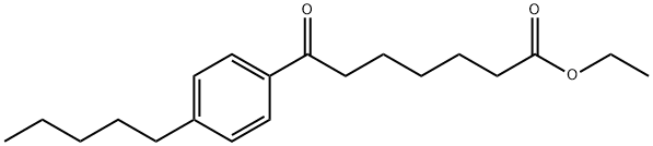 ETHYL 7-OXO-7-(4-N-PENTYLPHENYL)HEPTANOATE Struktur