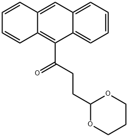 9-[3-(1,3-DIOXAN-2-YL)PROPIONYL]ANTHRACENE Struktur