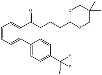 4-(5,5-DIMETHYL-1,3-DIOXAN-2-YL)-2'-[(4-TRIFLUOROMETHYL)PHENYL]BUTYROPHENONE Struktur