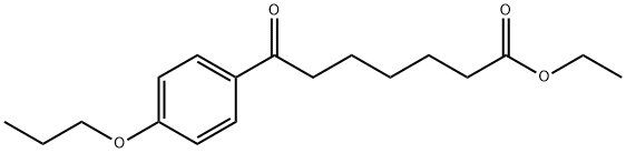 ETHYL 7-OXO-7-(4-N-PROPOXYPHENYL)HEPTANOATE Struktur