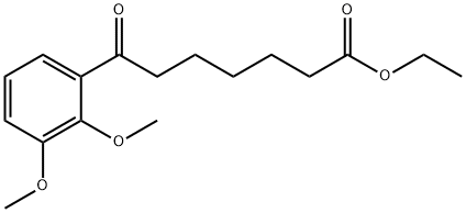 ETHYL 7-(2,3-DIMETHOXYPHENYL)-7-OXOHEPTANOATE Struktur