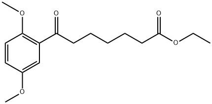 ETHYL 7-(2,5-DIMETHOXYPHENYL)-7-OXOHEPTANOATE Struktur