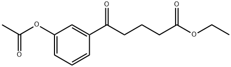 ETHYL 5-(3-ACETOXYPHENYL)-5-OXOVALERATE Struktur