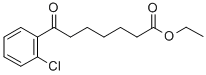 ETHYL 7-(2-CHLOROPHENYL)-7-OXOHEPTANOATE Struktur