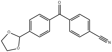 4-CYANO-4'-(1,3-DIOXOLAN-2-YL)BENZOPHENONE Struktur