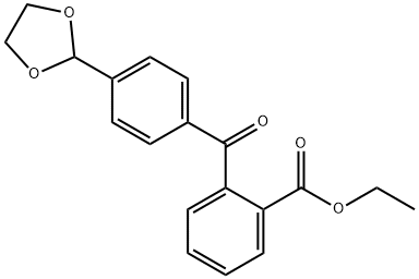 2-CARBOETHOXY-4'-(1,3-DIOXOLAN-2-YL)BENZOPHENONE Struktur