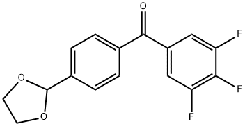 4'-(1,3-DIOXOLAN-2-YL)-3,4,5-TRIFLUOROBENZOPHENONE Struktur