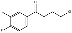 4-CHLORO-1-(4-FLUORO-3-METHYLPHENYL)-1-OXOBUTANE Struktur