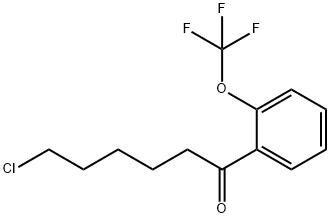 6-CHLORO-1-(2-TRIFLUOROMETHOXYPHENYL)-1-OXOHEXANE Struktur