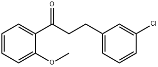 3-(3-CHLOROPHENYL)-2'-METHOXYPROPIOPHENONE Struktur