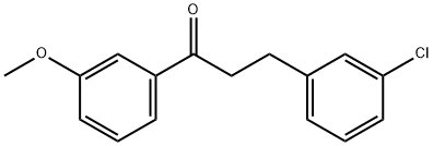 3-(3-CHLOROPHENYL)-3'-METHOXYPROPIOPHENONE Struktur