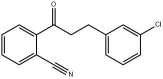 3-(3-CHLOROPHENYL)-2'-CYANOPROPIOPHENONE Struktur