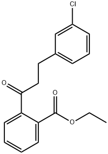 3-(3-CHLOROPHENYL)-2'-CARBOETHOXYPROPIOPHENONE Struktur