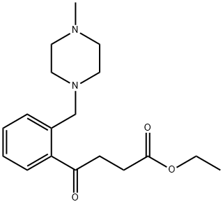 ETHYL 4-[2-(4-METHYLPIPERAZINOMETHYL)PHENYL]-4-OXOBUTYRATE Struktur