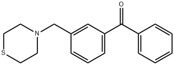 3-(THIOMORPHOLINOMETHYL)BENZOPHENONE Struktur