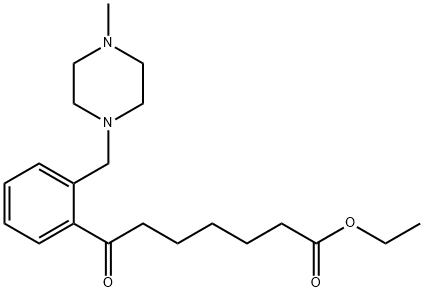 ETHYL 7-[2-(4-METHYLPIPERAZINOMETHYL)PHENYL]-7-OXOHEPTANOATE Struktur