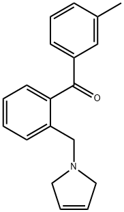 3'-METHYL-2-(3-PYRROLINOMETHYL) BENZOPHENONE Struktur