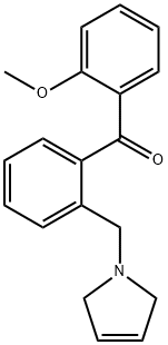 2-METHOXY-2'-(3-PYRROLINOMETHYL) BENZOPHENONE Struktur