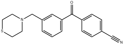 4'-CYANO-3-THIOMORPHOLINOMETHYL BENZOPHENONE Struktur