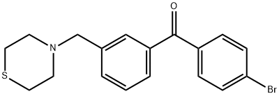 4'-BROMO-3-THIOMORPHOLINOMETHYL BENZOPHENONE Struktur