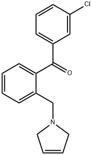 3'-CHLORO-2-(3-PYRROLINOMETHYL) BENZOPHENONE Struktur