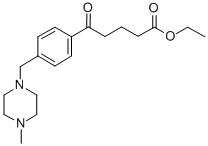 ETHYL 5-[4-(4-METHYLPIPERAZINOMETHYL)PHENYL]-5-OXOVALERATE Struktur