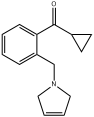 CYCLOPROPYL 2-(3-PYRROLINOMETHYL)PHENYL KETONE Struktur