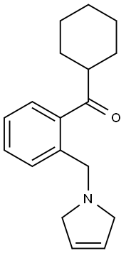 CYCLOHEXYL 2-(3-PYRROLINOMETHYL)PHENYL KETONE Struktur