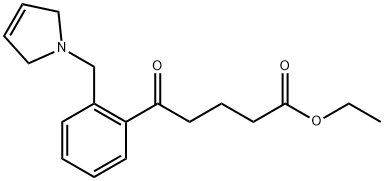 ETHYL 5-OXO-5-[2-(3-PYRROLINOMETHYL)PHENYL]VALERATE Struktur