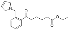 ETHYL 6-OXO-6-[2-(3-PYRROLINOMETHYL)PHENYL]HEXANOATE Struktur