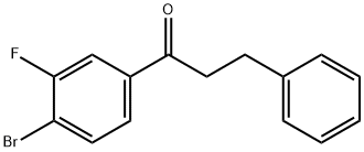 4'-BROMO-3'-FLUORO-3-PHENYLPROPIOPHENONE Struktur