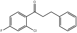 2'-CHLORO-4'-FLUORO-3-PHENYLPROPIOPHENONE Struktur