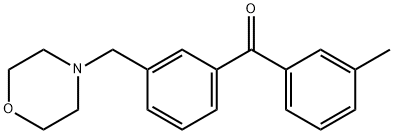 3-METHYL-3'-MORPHOLINOMETHYL BENZOPHENONE Struktur