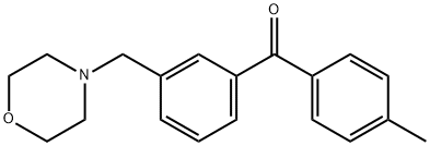 4'-METHYL-3-MORPHOLINOMETHYL BENZOPHENONE Struktur