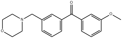 3-METHOXY-3'-MORPHOLINOMETHYL BENZOPHENONE Struktur