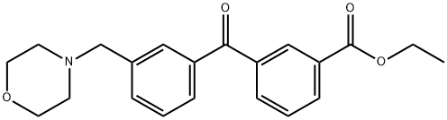 3-CARBOETHOXY-3'-MORPHOLINOMETHYL BENZOPHENONE Struktur