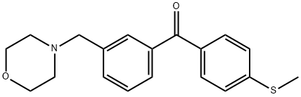 3-MORPHOLINOMETHYL-4'-THIOMETHYLBENZOPHENONE Struktur