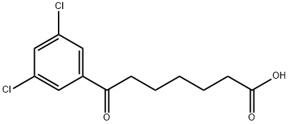 7-(3,5-DICHLOROPHENYL)-7-OXOHEPTANOIC ACID Struktur