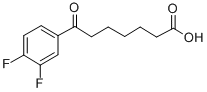 7-(3,4-DIFLUOROPHENYL)-7-OXOHEPTANOIC ACID Struktur