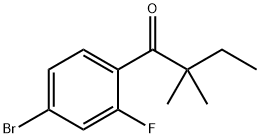 4'-BROMO-2,2-DIMETHYL-2'-FLUOROBUTYROPHENONE Struktur